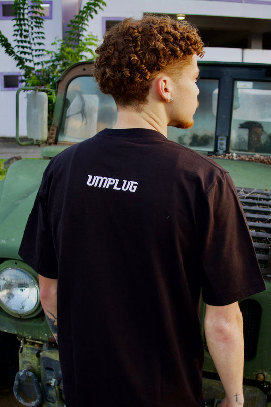 VM 3D EMBROIDERED BLACK SHIRT